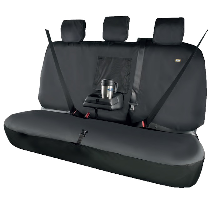Ford Ranger 2016 Onwards Passenger Rear Triple Seat Cover Black FRRBLK-601