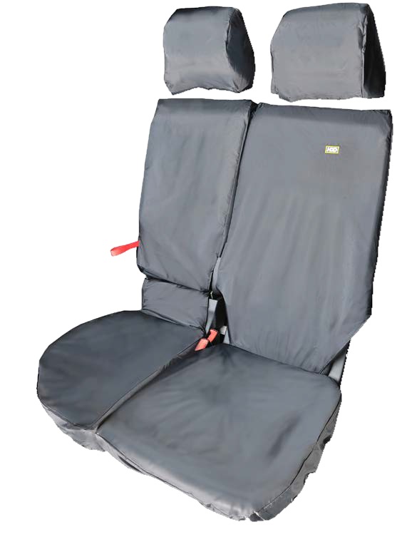 Ford Transit Connect 2019 On Front Folding Double Passenger Seat Cover Black CPS19BLK-705