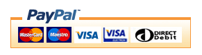 We Accept payments by PayPal and The Following Credit and Debit Cards - MasterCard, Visa, Visa Electron, Delta, Maestro