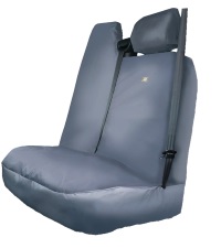 Renault Master 2011 Up To 2016 Passenger Van Double Seat Cover Black RMPBLK-431