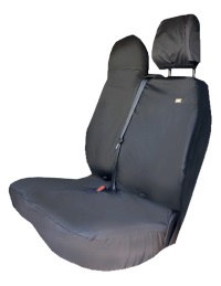 Renault Trafic 2015 Onwards Passenger Van Double Seat Cover Black RTPBLK-861