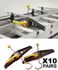 Rhino Lockable Ladder Safe Clamps (10 pairs) RAS21